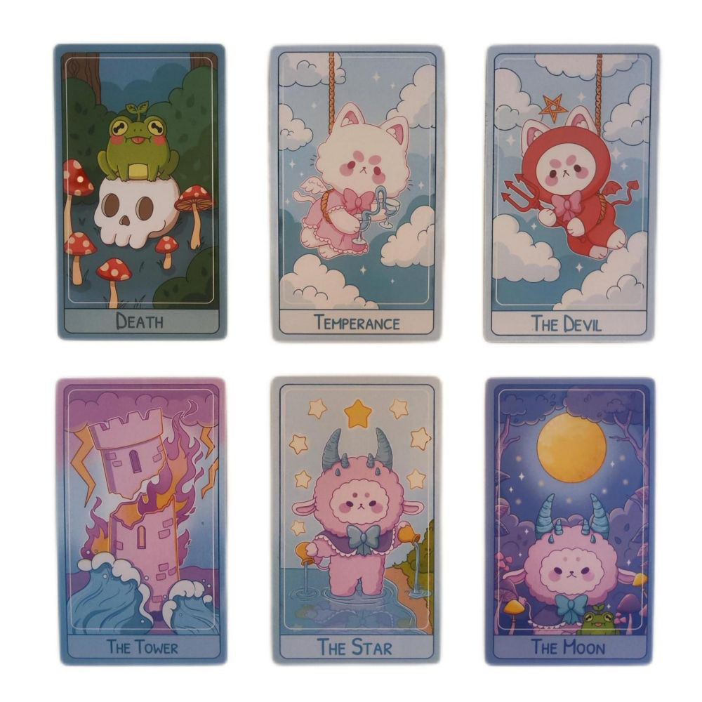 [Size Gốc Hộp Cứng] Bộ bài English Tarot 78 lá 7x12 cm đá thanh tẩy