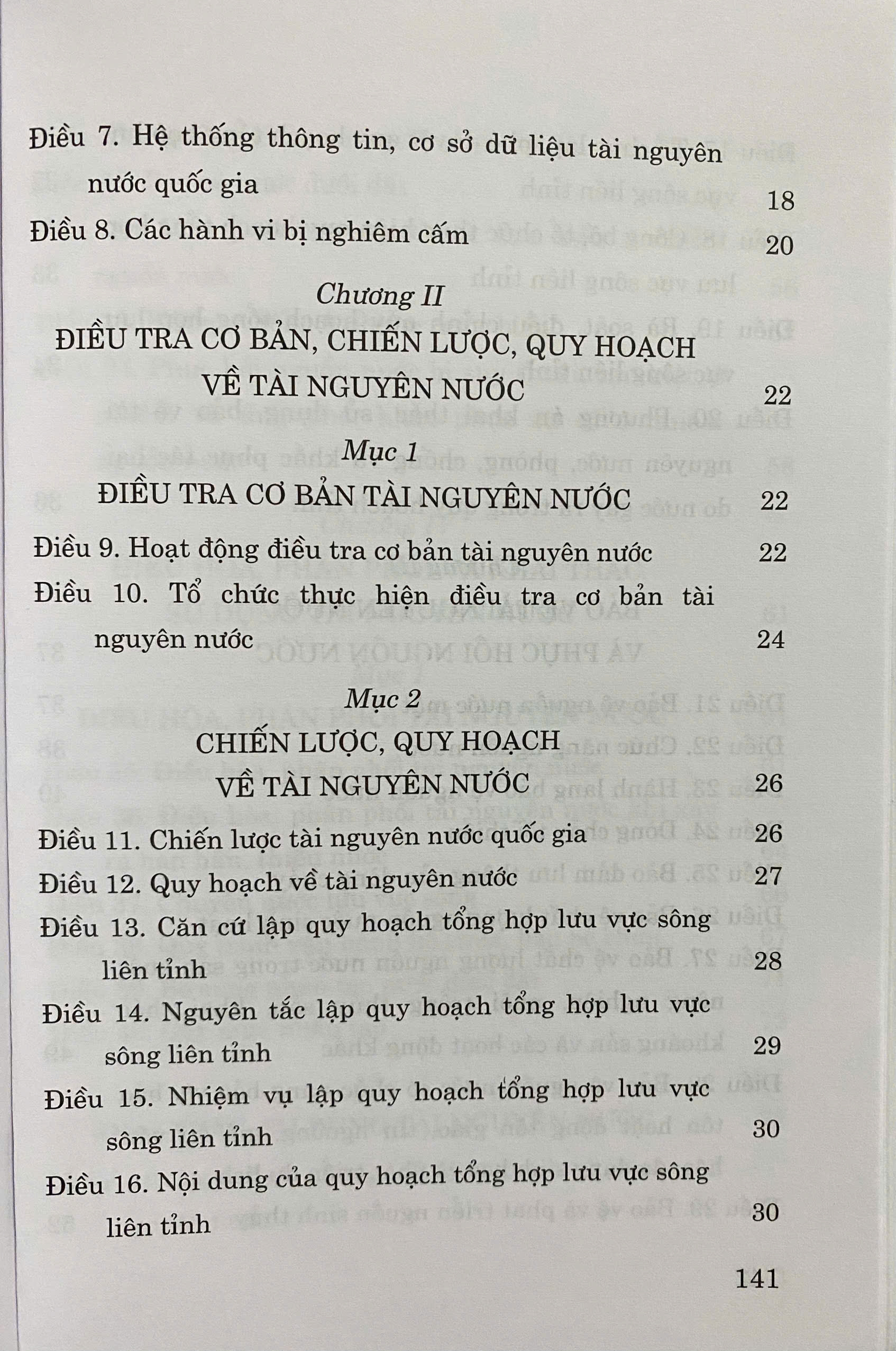 Luật Tài Nguyên Nước