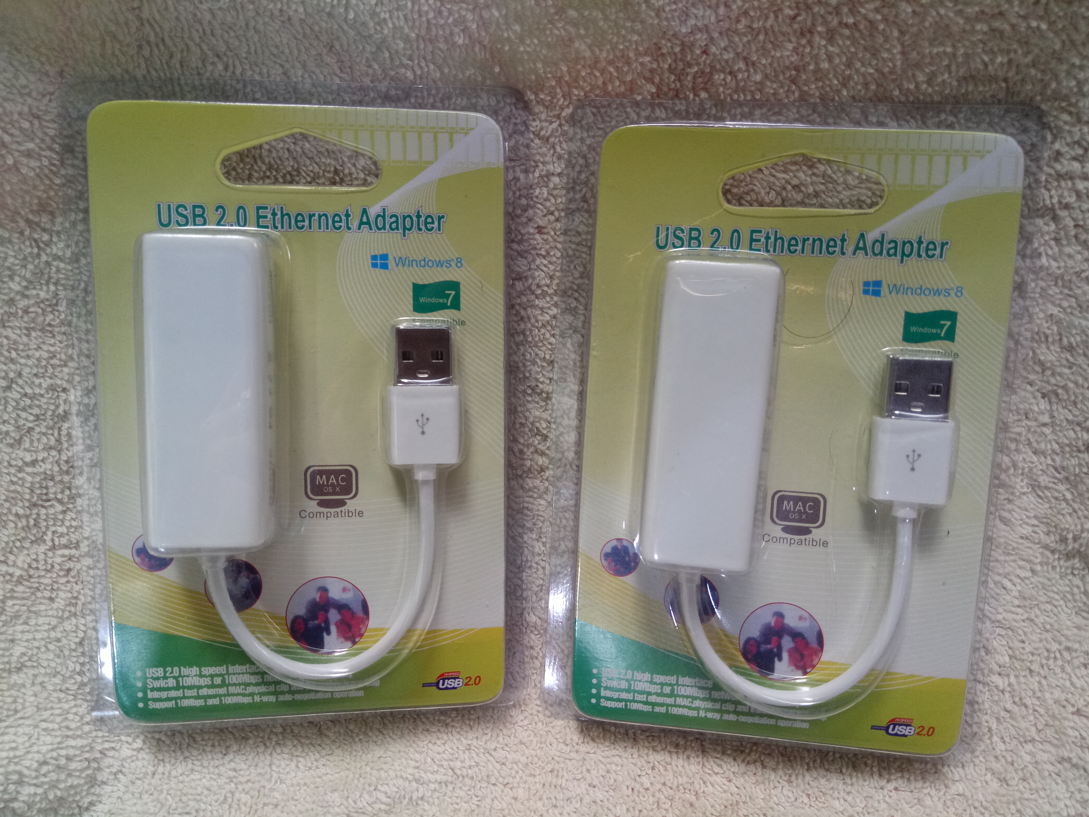 Cáp USB to LAN - Cáp nối từ cổng USB ra cổng mạng LAN - Cáp usb to LAN có dây, màu trắng - Hàng chính hãng