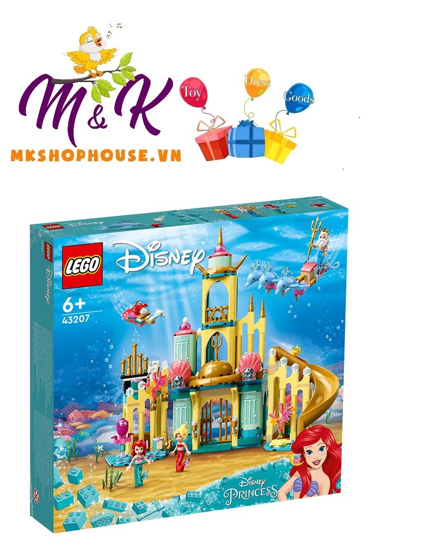 Đồ Chơi LEGO Disney Princess Lâu Đài Của Công Chúa Ariel 43207 (498 chi tiết)