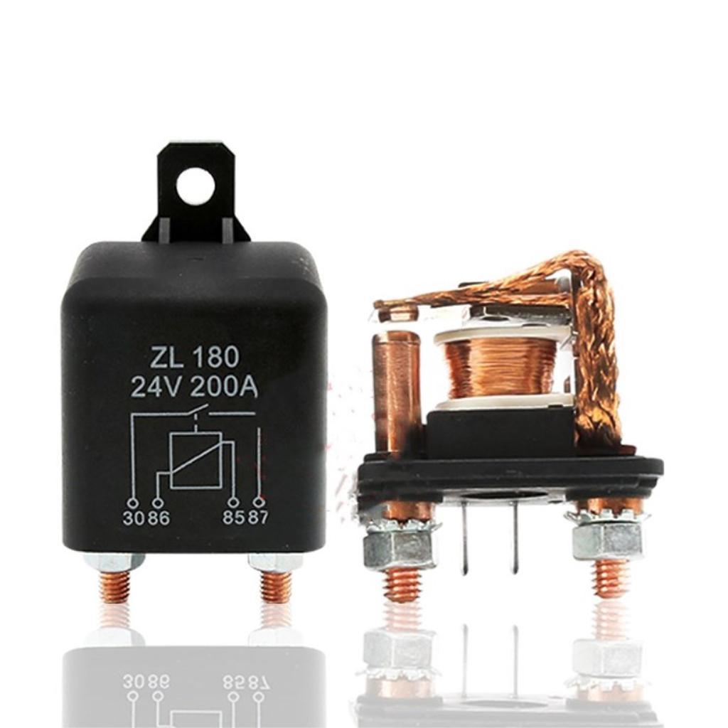 2xAutomotive 24V 200A 4 Pin Starter Relay Switch Circuit Control