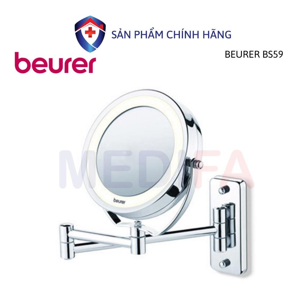 Gương trang điểm 2 mặt đèn LED gắn tường Beurer BS59