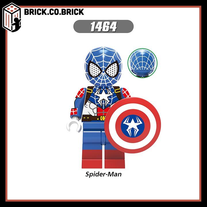 Xếp hình Lắp ráp minifig Siêu anh hùng Spider Người nhện Silk Knull Peter Parker trong Vũ trụ MCU X0282 - X-1464