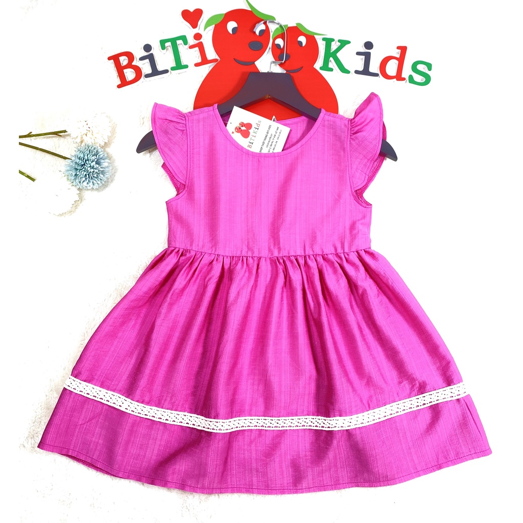 Đầm bé gái,váy trẻ em ,BITIKIDS, cánh tiên siêu yêu vải linen size 1 đến 8 tuổi.