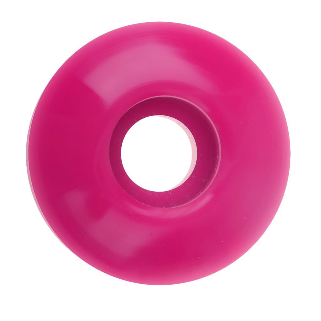 4x100A Children's Cruiser Longboard Skateboard Kick Scooter PU Wheels Rose Red