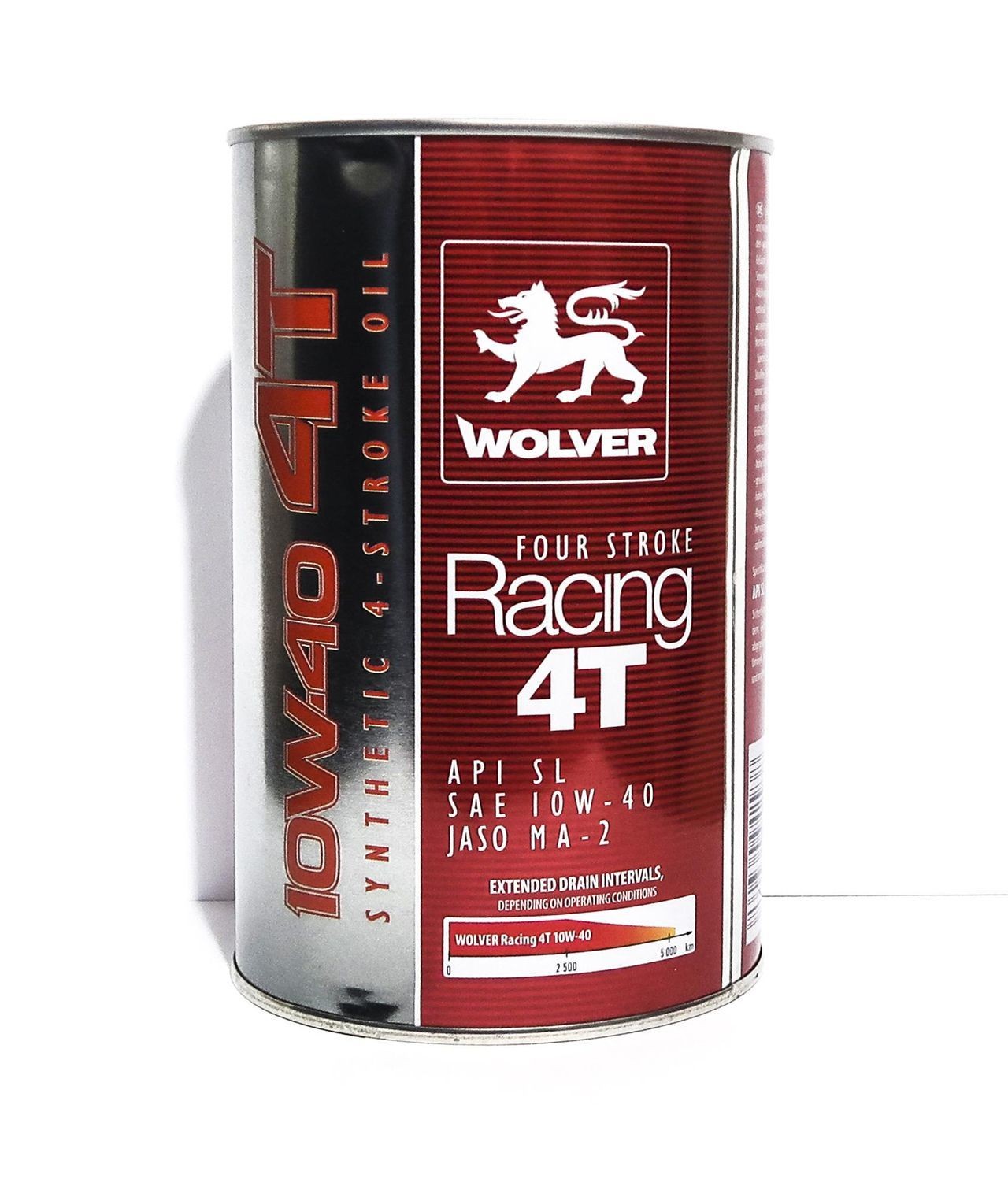 Thùng 6 lon x 0.8 lít WOLVER RACING 4T 10W40 Sản Xuất Nhập Khẩu Đức SL MA2