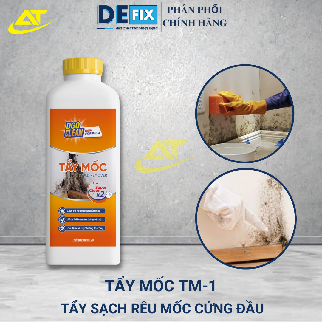 Tẩy mốc tường TM-1 , tẩy mốc tường nhà, trần nhà, bê tông.