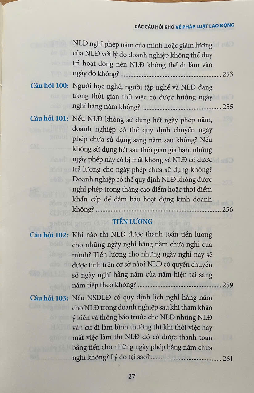 Câu Hỏi Khó Về Pháp Luật Lao Động