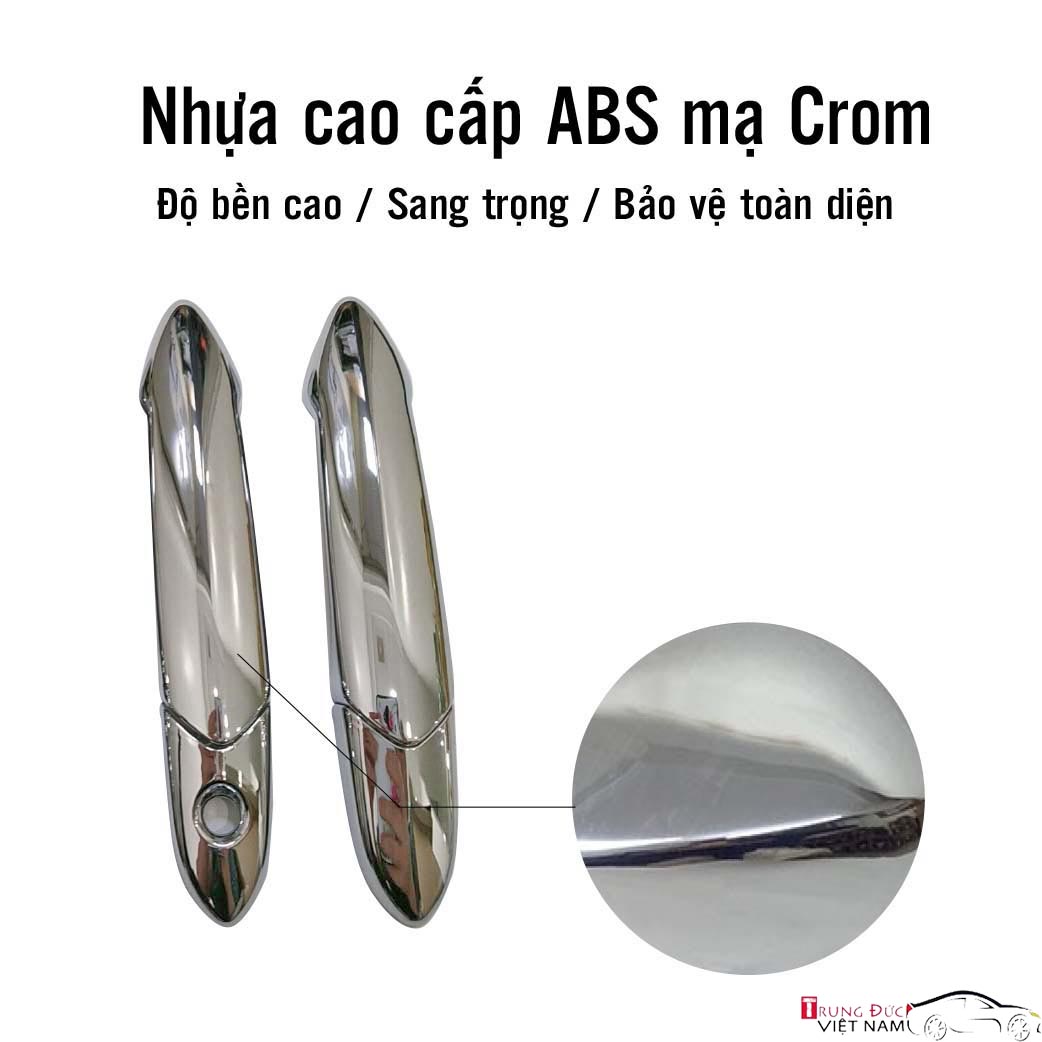 Ốp Tay Hõm Cửa Cho Dòng Xe VINFAST FADIL Chất Liệu Nhựa ABS Mạ Crôm, Quà Tặng Khăn Lau Xe – Hàng Chính Hãng TDVN