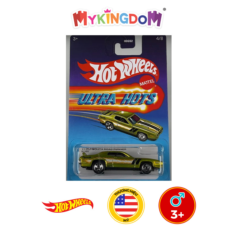 Đồ Chơi HOT WHEELS Siêu Xe Hw Ultra Hots - 71 Plymouth Road Runner HLH95/HDG52