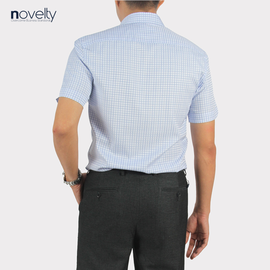 Áo sơ mi nam ngắn tay Novelty Regular fit hoa văn NSMMINMTCR220924N