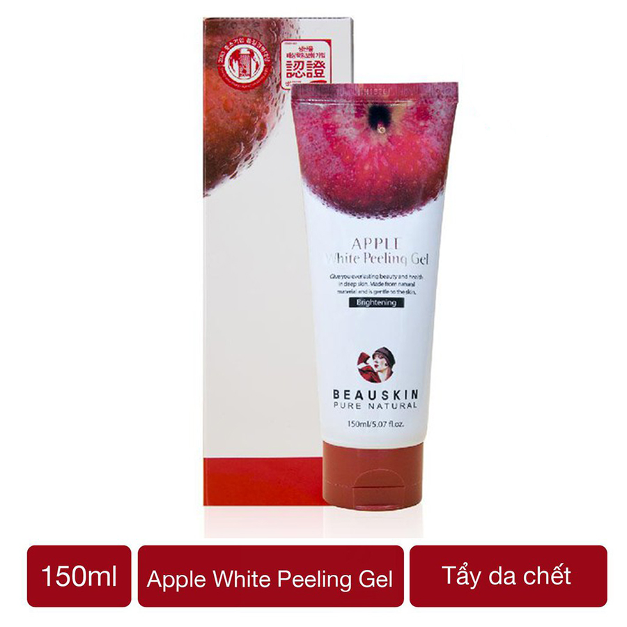 Tẩy da chết Beauskin Apple White Peeling 150ml + Móc khóa