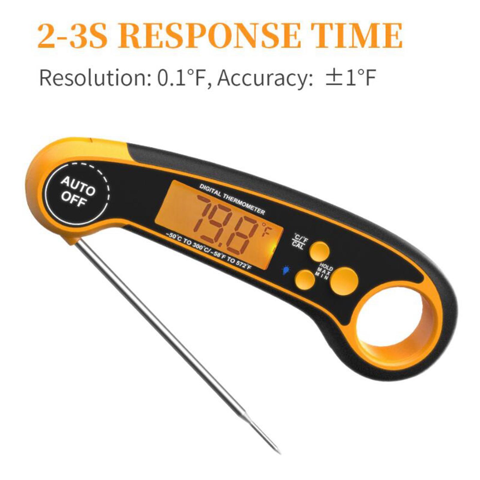 Waterproof Digital Instant Read Meat Thermometer & Folding Probe