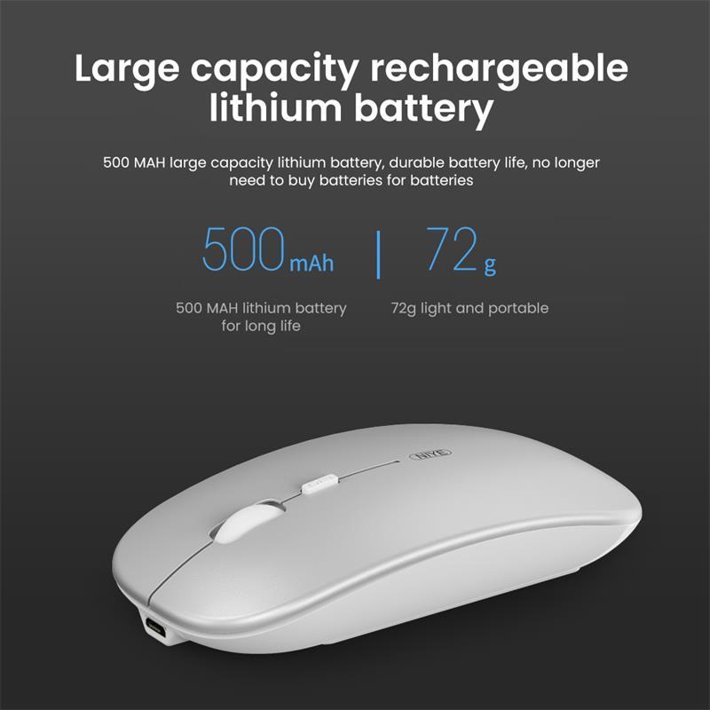 Không Dây 2.4Ghz Chuột Máy Tính Bluetooth Dual Mô Hình Im Lặng Quang Học Ergonomic USB Sạc Chuột Cho Macbook Laptop PC