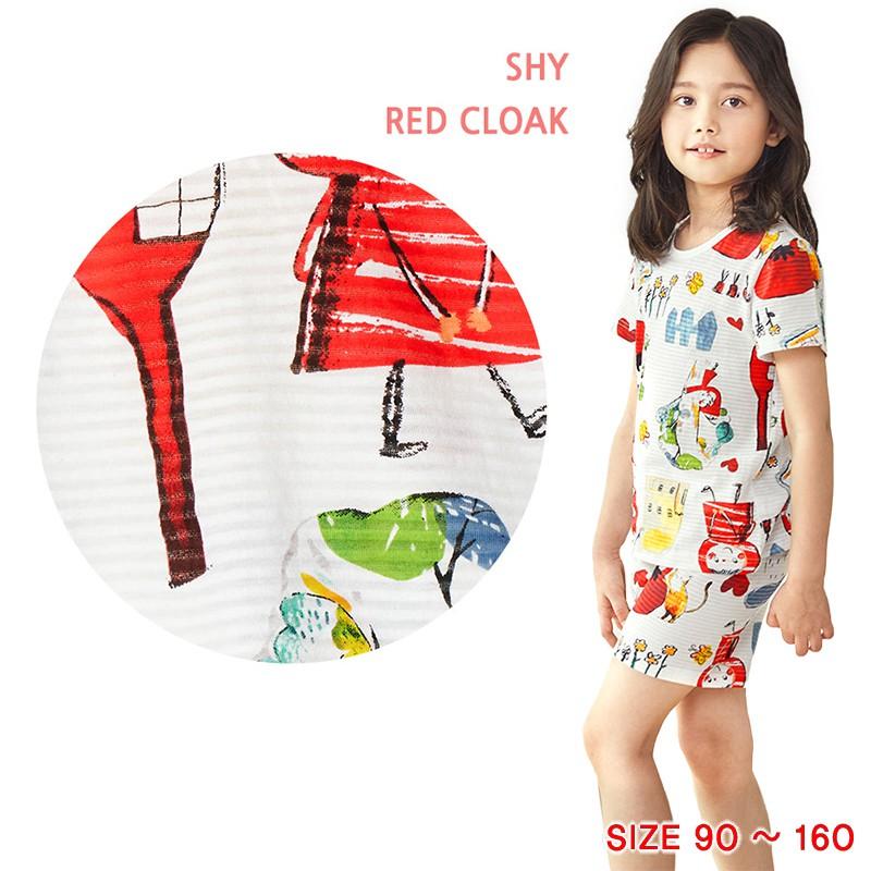 Bộ đồ ngắn tay mặc nhà cotton giấy cho bé gái U3016 - Unifriend Hàn Quốc, Cotton Organic