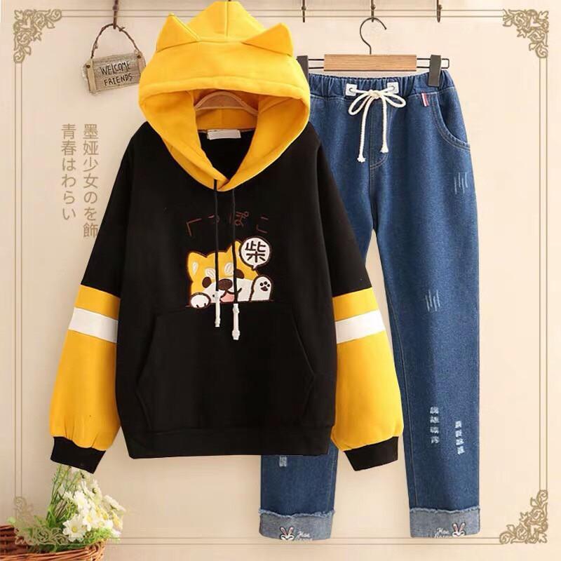 Áo hoodie nam nữ in hình Cún dễ thương William - DS40 dibbycloset