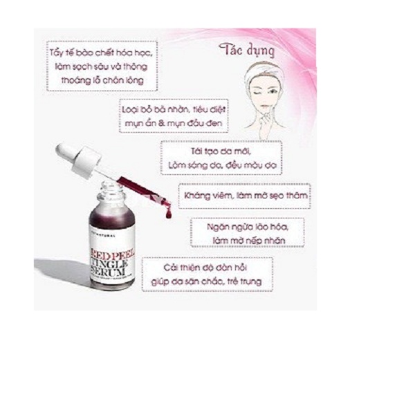 SERUM TÁI TẠO PHỤC HỒI DA RED PEEL TINGLE 35ml + Tặng kèm 1 mặt nạ sủi bọt Su:m 37 Đen