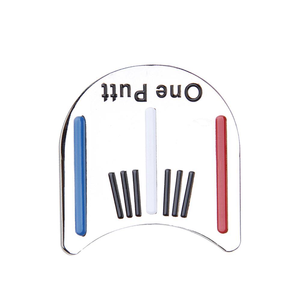 3X Golf Putting Alignment Tool Ball Marker with Hat Clip