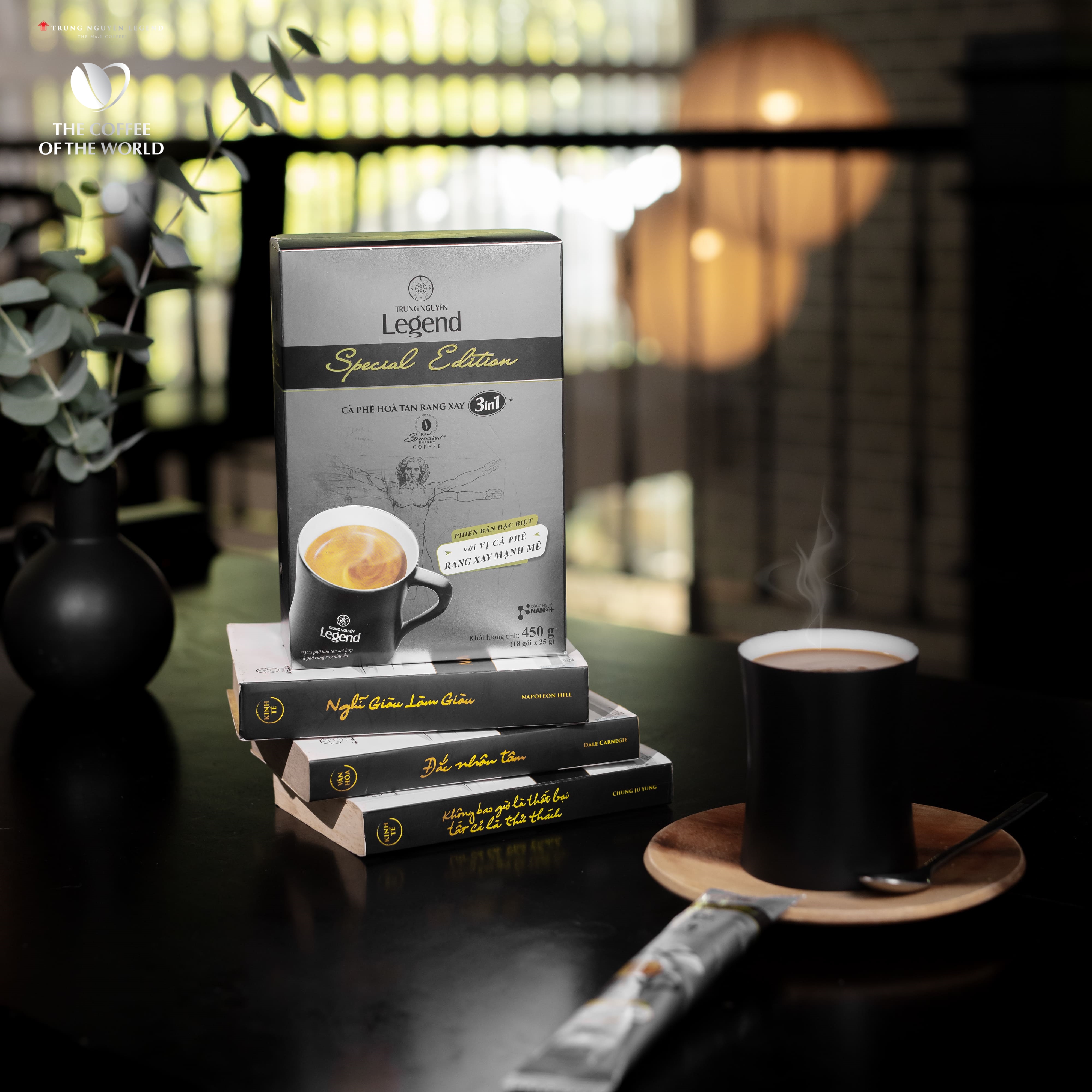 Trung Nguyên Legend - Cà phê hoà tan rang xay 3in1 Special Edition - Hộp 18 gói x 25gr