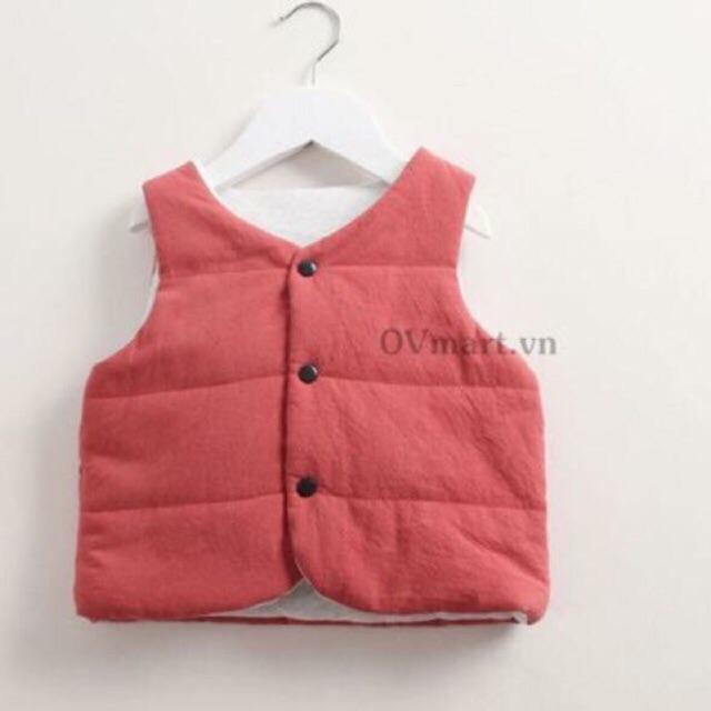 Gilet trần bông bé gái