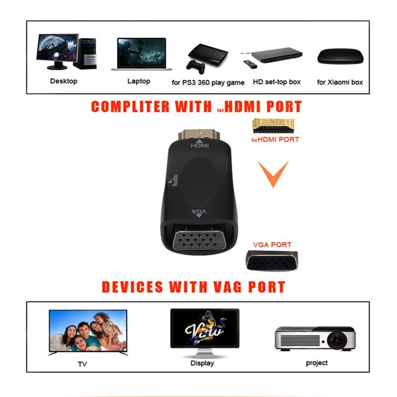Bộ ChuyểN ĐổI Âm Thanh Hdmi Sang Vga