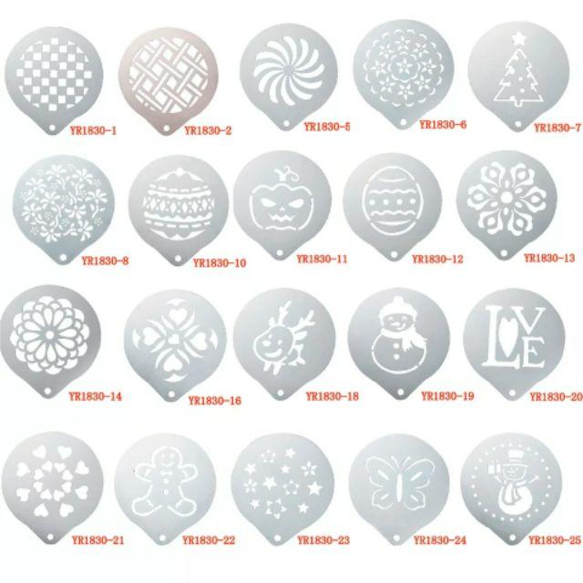 Khuôn inox tạo hình trang trí cho cà phê, bánh ngọt