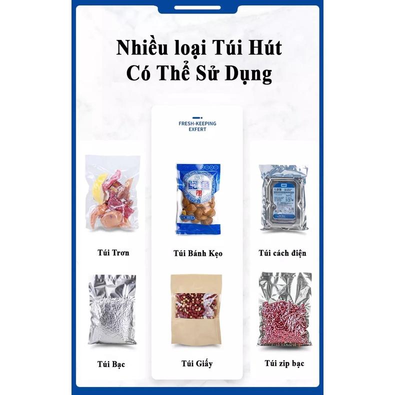 Máy Hút Chân Không Thực Phẩm Kiêm Hàn Miệng Túi P280 Không Kén Túi Hút Được Nhiều Loại Bao Bì, Hút Khô Và Hút Ướt