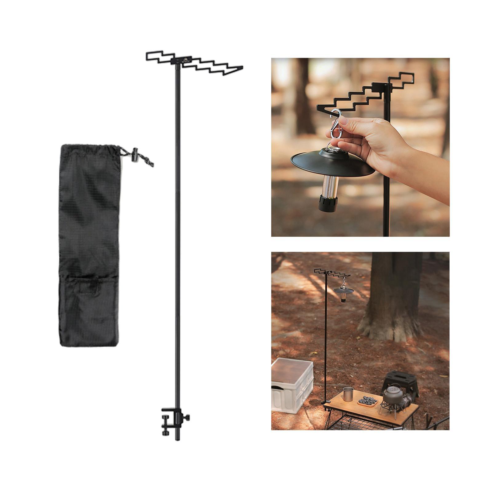 Camping Lantern Stand Holder Light Hanging Poles Hanger for BBQ Backpacking