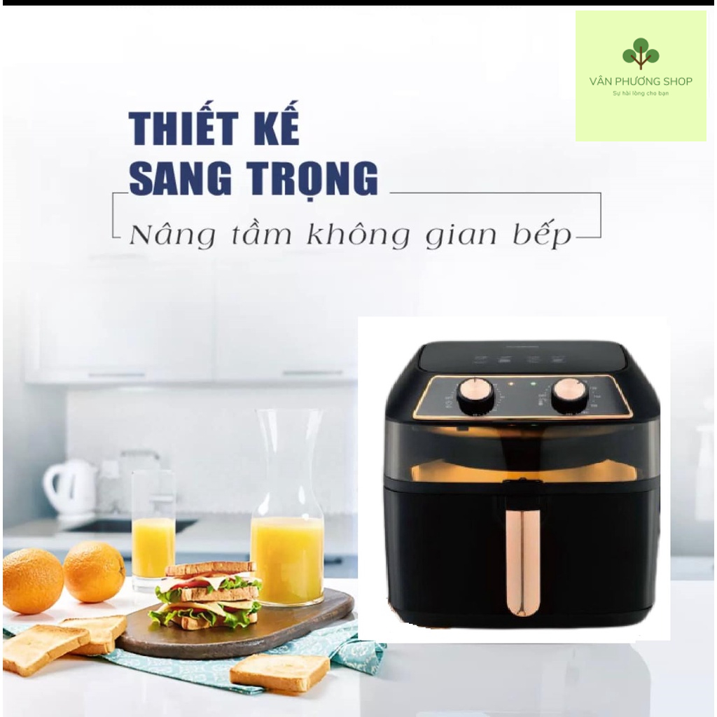 NỒI CHIÊN KHÔNG DẦU 10 LÍT KIỂU MỚI