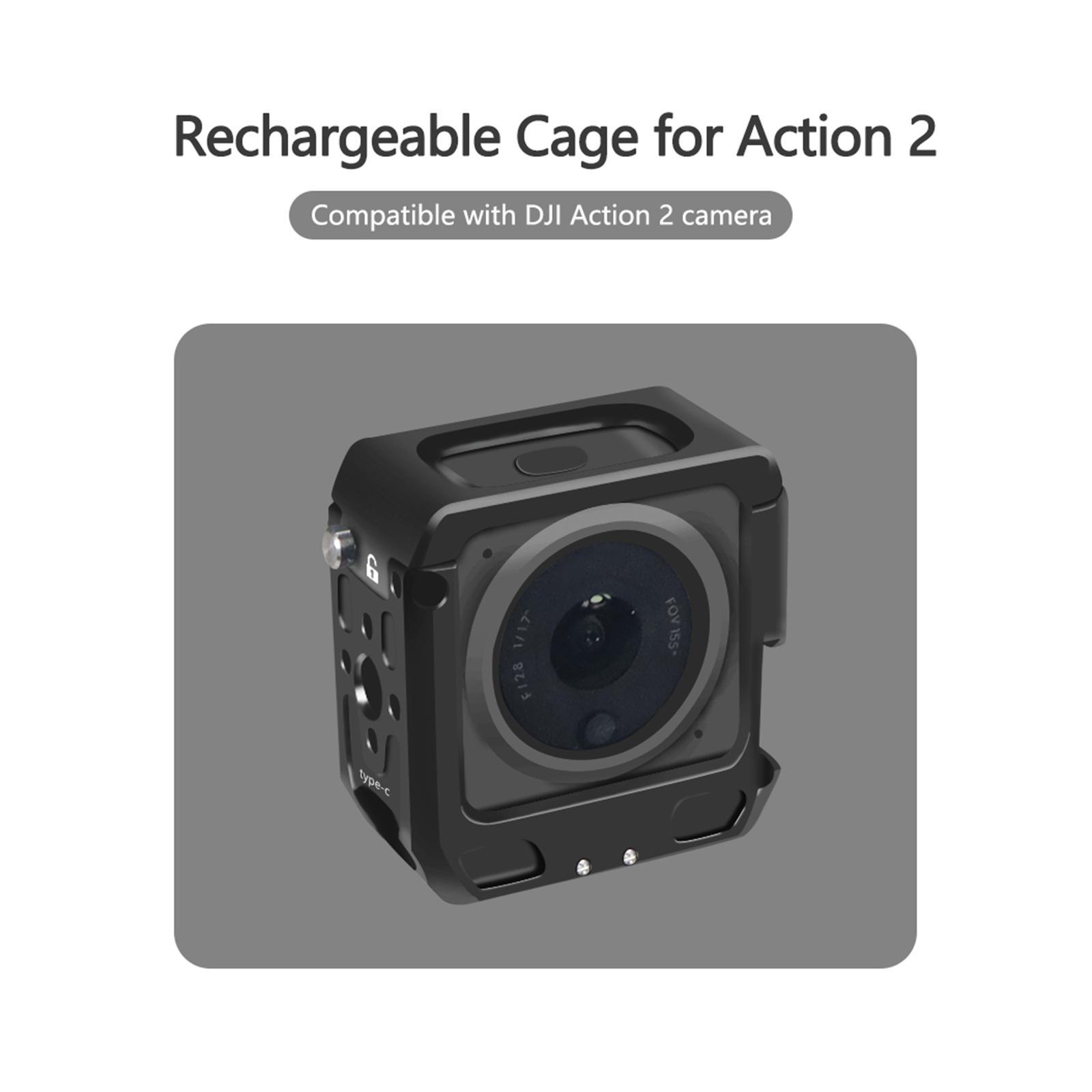 Aluminum Alloy Protective Case Black for Action 2 Accessories