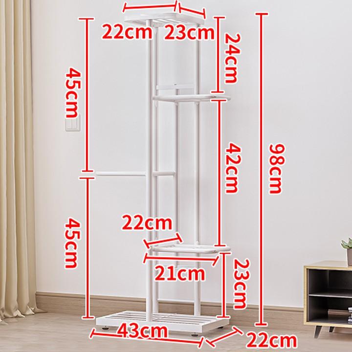 Kệ hoa trong nhà nhiều tầng, chịu lực tốt, sơn chống rỉ cao cấp, thiết kê chân tròn phong cách hiện đại nhiều kích thước