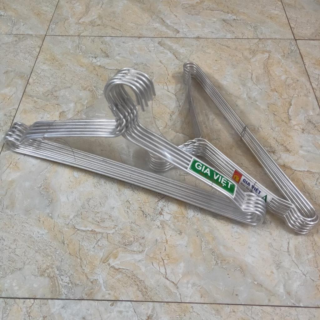 Bộ 10 móc Treo phơi quần áo dầy, quần áo vừa và mỏng cho người Lớn Gia Việt