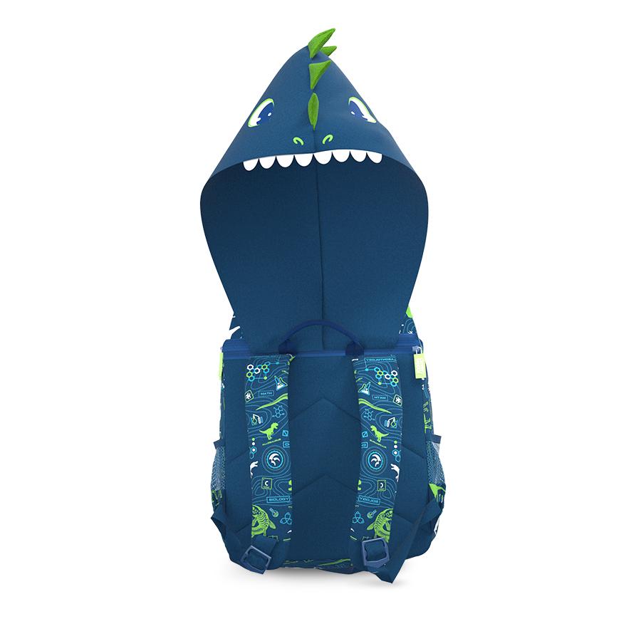 Ba Lô CLEVER HIPPO Hoodie - Khủng Long Siêu Đẳng Xanh Dương BD3106/BLUE