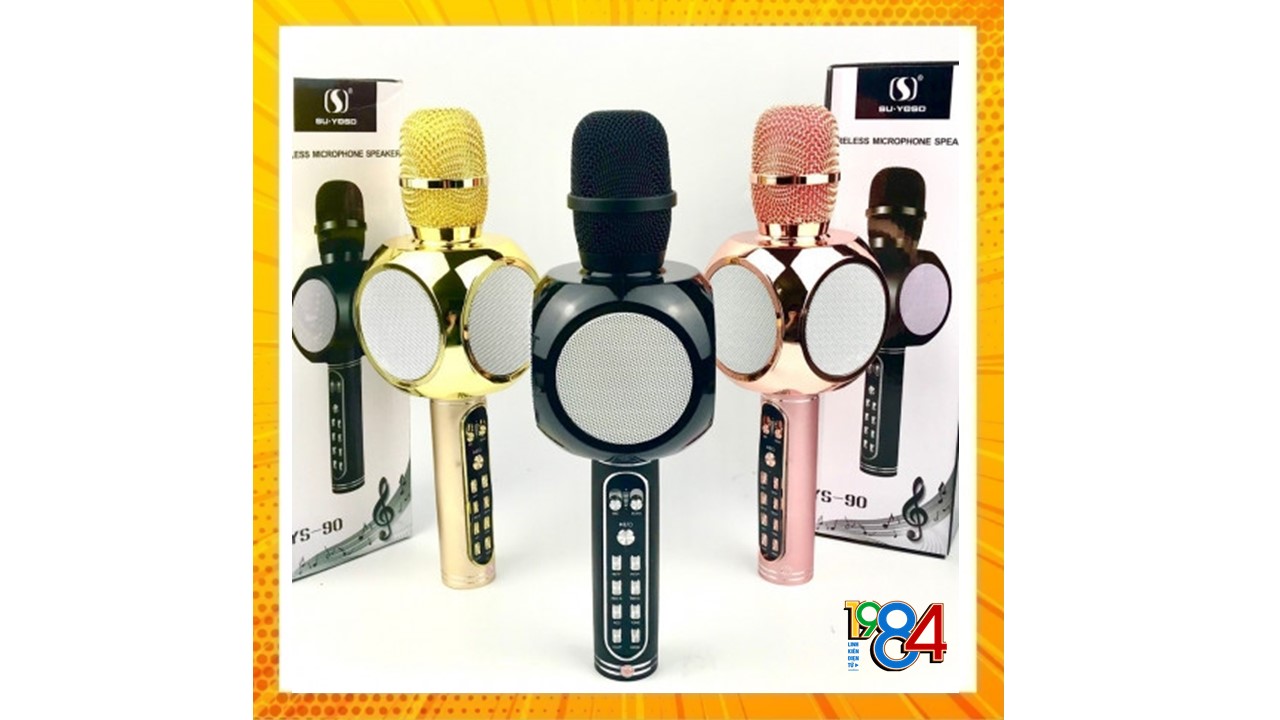 Mic KARAOKE 3in1 YS-90 (Full box) - Hàng chính hãng