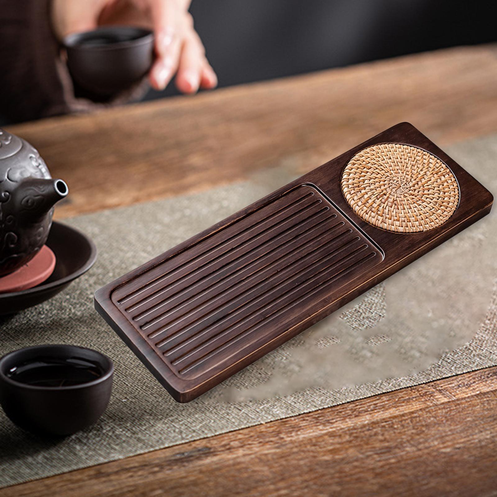 Rectangular Japanese Tea Serving Tray Household Tea Board for Travel Accessories