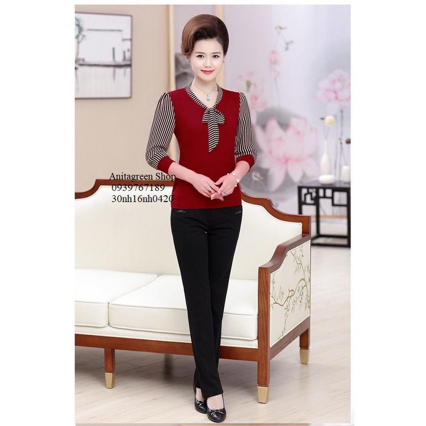 Nh160420-ÁO SƠ MI SỌC THẮT NƠ s-6xl