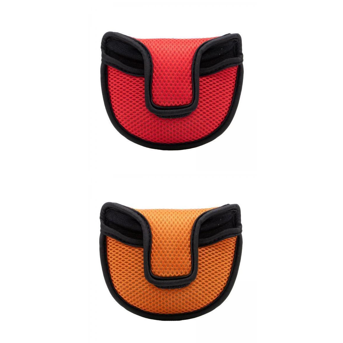 2pcs Nylon Mesh Golf Putter Mallet Head Cover Headcover Club Protector