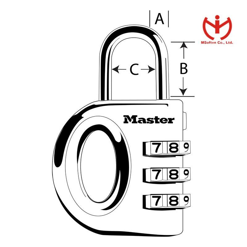 Khóa Số Vali Master Lock 633 EURD - MSOFT