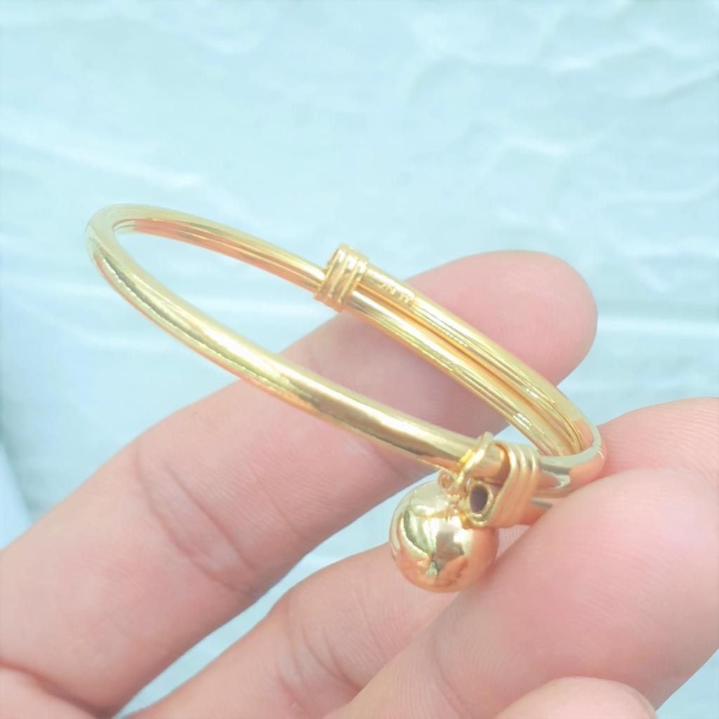 Vòng Tay Cao Cấp Có Chuông Cho Bé -Dùng lâu dài tắm rửa thoải mái không phai