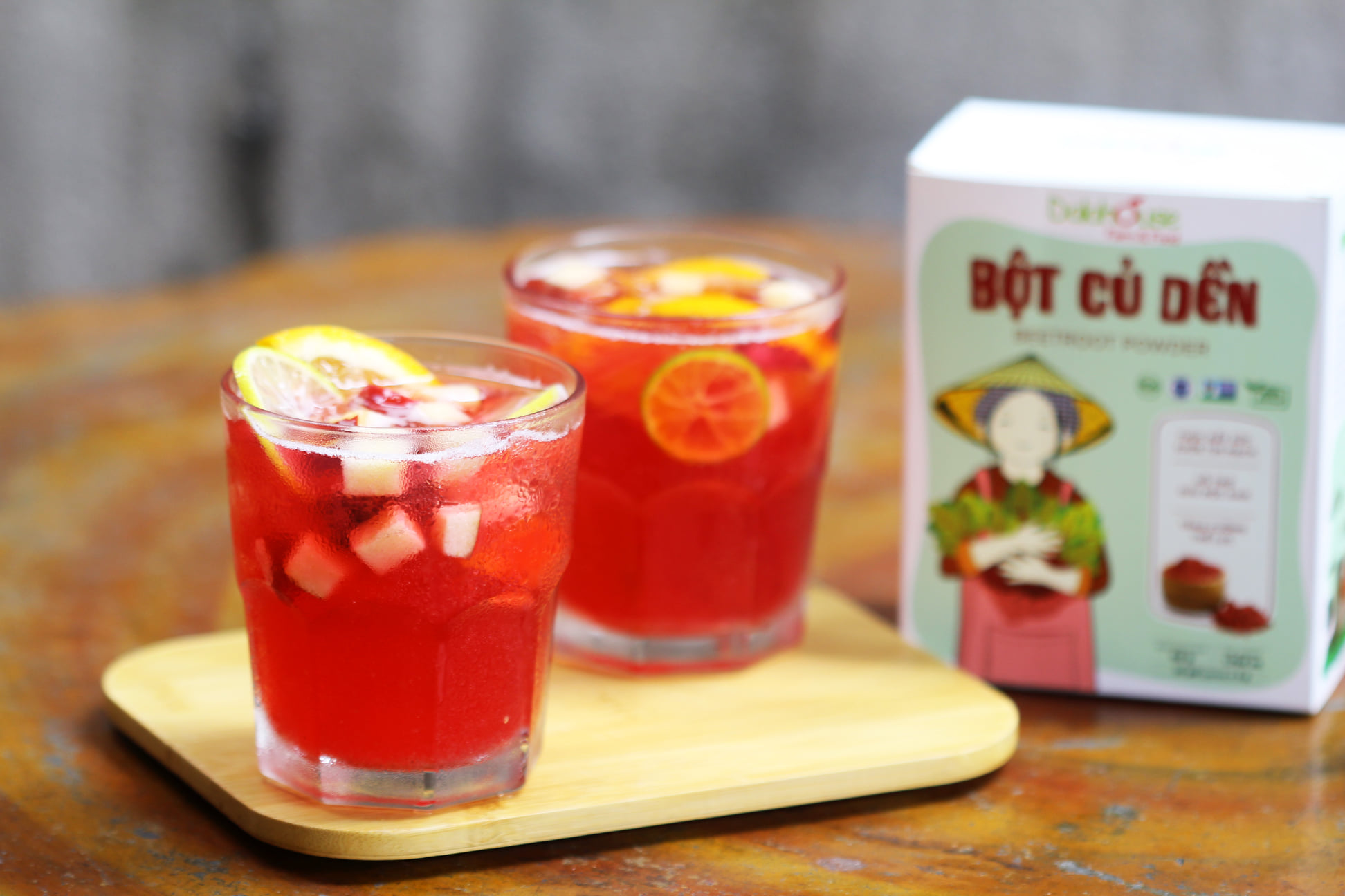 Bột Củ Dền Khô Nguyên Chất Sấy Lạnh Dalahouse bồi bổ cơ thể _ Hộp 60g (20 gói tiện dụng)