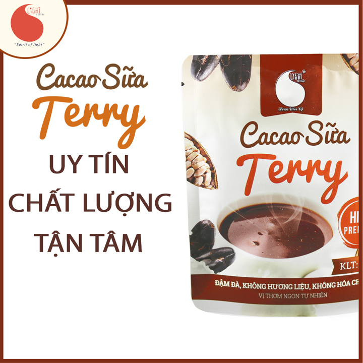 Bột Cacao sữa Terry , thơm ngon , đậm đà , hợp gu người sành cacao , đặc biệt không hương liệu , mùi vị tự nhiên , an toàn sức khỏe , Gói 50G