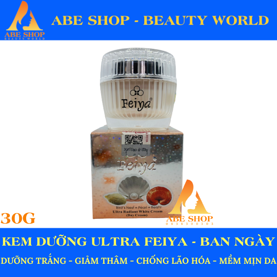 Kem FEIYA dưỡng trắng da - Giải Pháp Tái tạo - Phục hồi - Feiya Ultra Radiant White Cream  ban Ngày - 30g