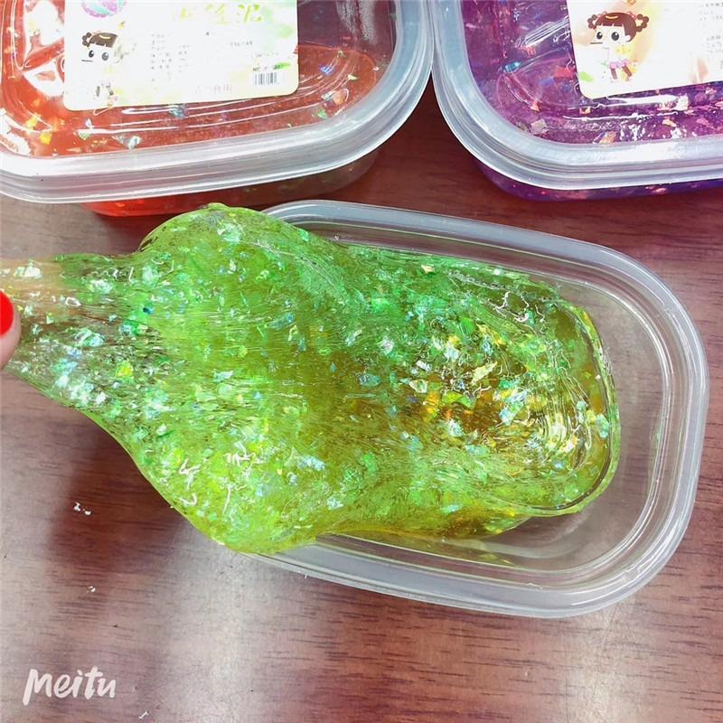 Slime hũ to 300ML kim tuyến giấy Đồ chơi slam chất nhầy ma thuật squishy