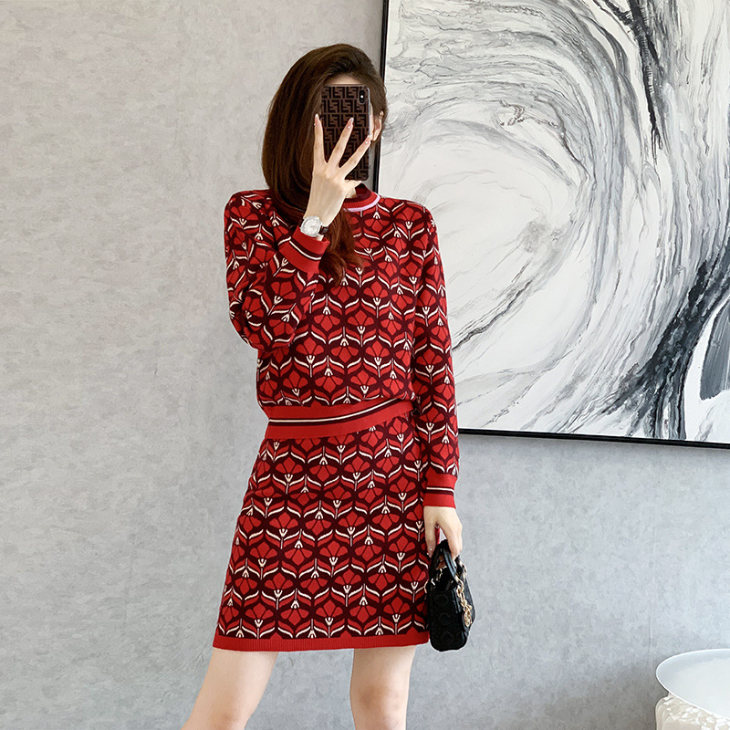Sét Đầm Len Dệt Kim Thời Trang Cao Cấp AL56 - Hàng Quảng Châu Cao Cấp