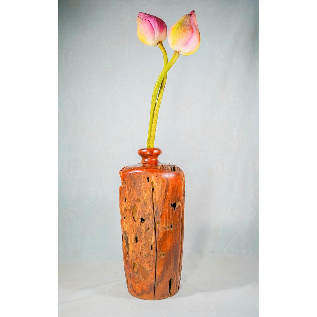Bình hoa gỗ lũa Bình Linh 25*13