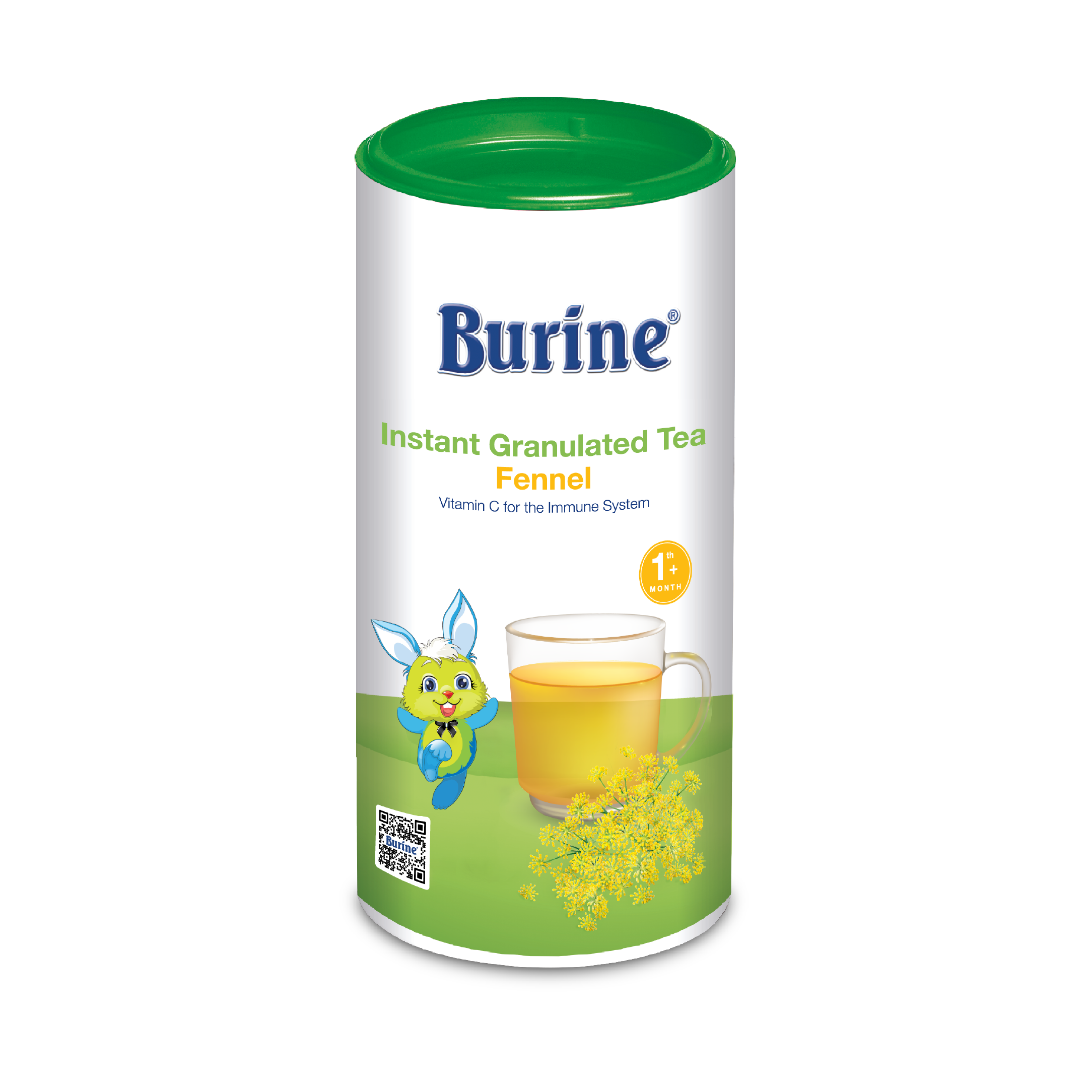Trà cốm hoa quả Burine dinh dưỡng dành cho bé - Vị Thì Là giúp hạn chế tưa lưỡi, hỗ trợ tiêu hoá, kháng khuẩn và chống oxy hoá