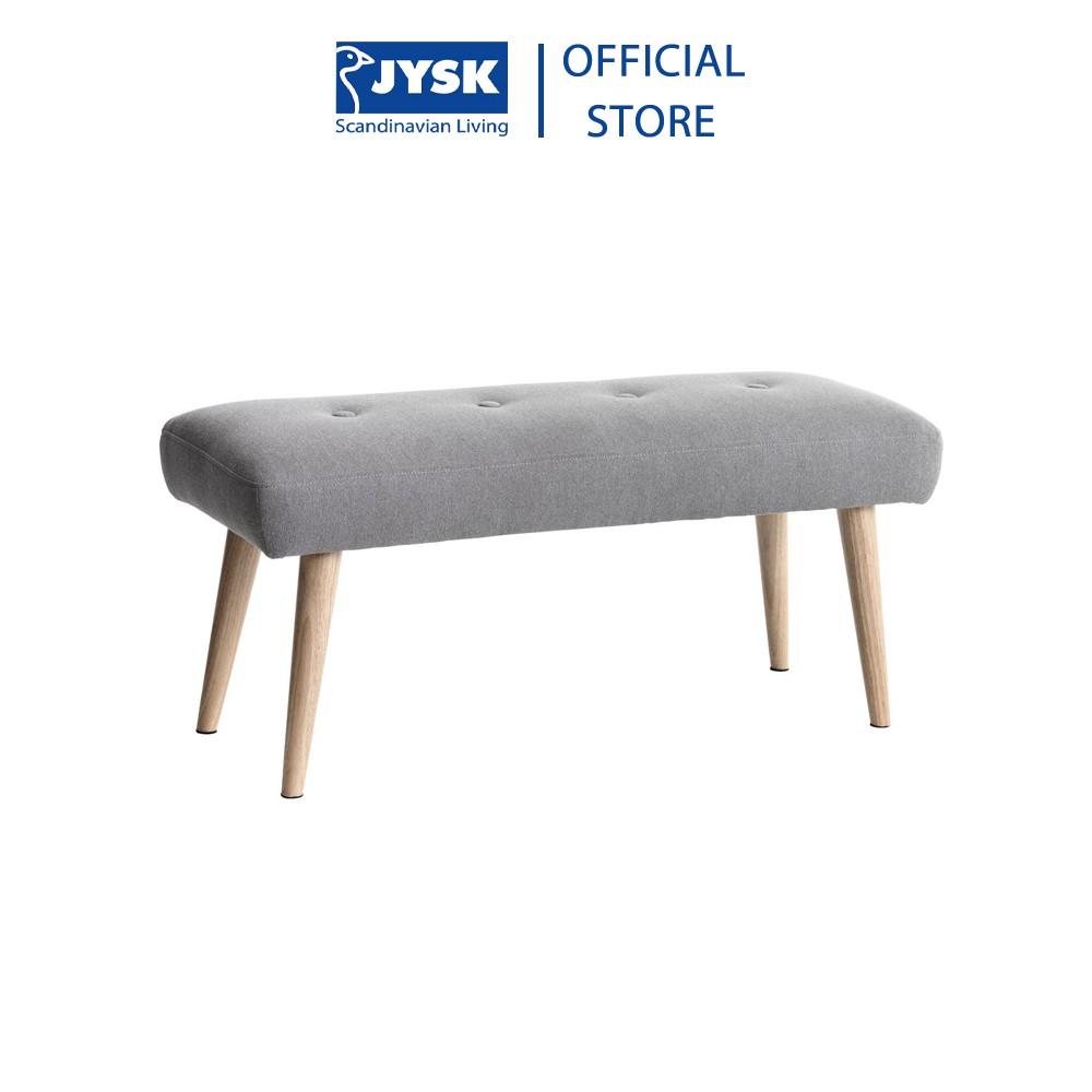 Ghế Băng Alunda JYSK Basic (110 x 47 x 40 cm) - Xám Nhạt