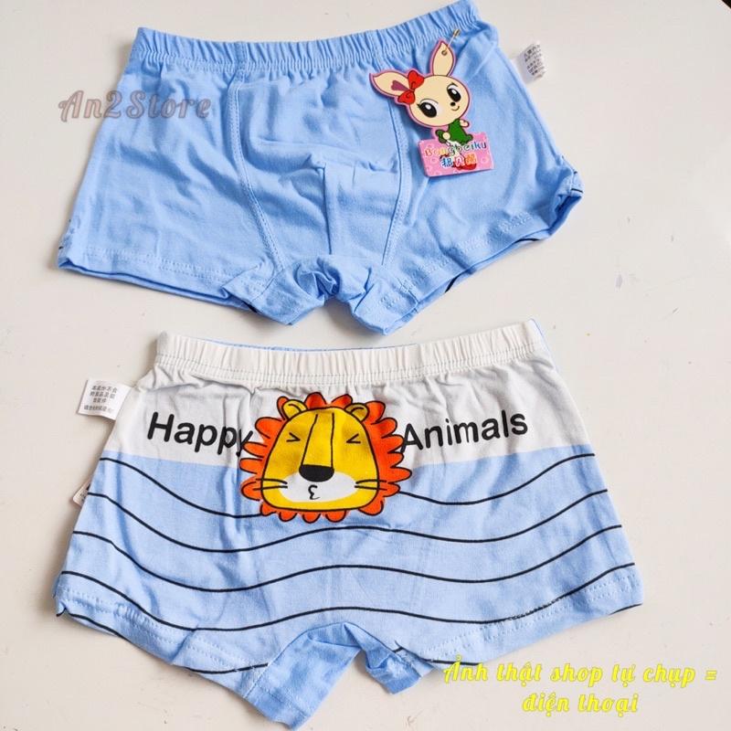 Quần Lót Đùi Bé Trai Cotton LOẠI ĐẸP Quần chip cho bé trai in hình ngộ nghĩnh