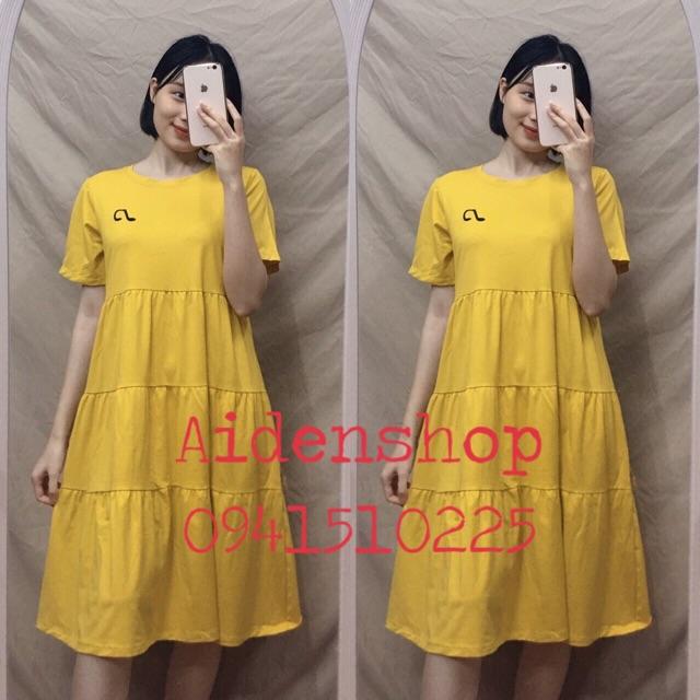 Váy bầu đầm bầu đẹp dáng suông cotton mát