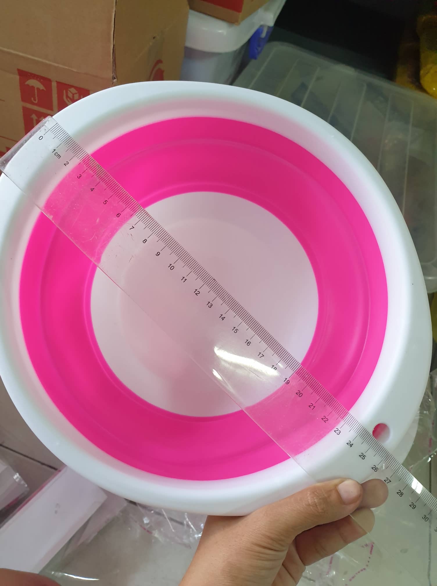 Thau trộn mồi câu 29cm , thau xếp gắp gọn , nhà bếp , rửa rau, rửa mặt e bé